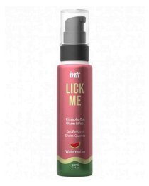 Šildantis gelis oraliniam seksui „Lick Me Watermelon“, 50 ml - Intt