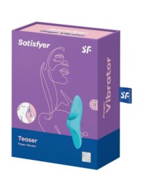 Žydras vibruojantis antpirštis „Teaser“ - Satisfyer
