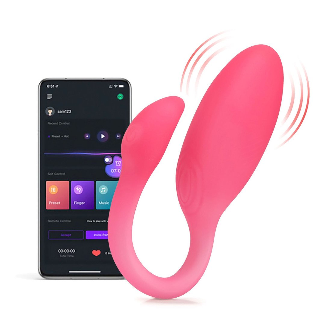 Išmanusis vibruojantis kiaušinėlis „Flamingo Max“ - Magic Motion
