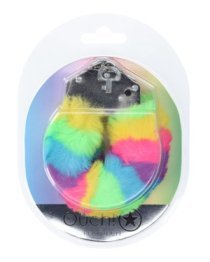 Antrankiai „Heavy-duty Fluffy Handcuffs Multicolor 1“ - Ouch!