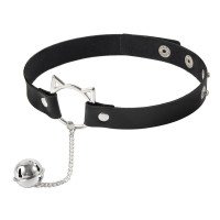 Antkaklis „Choker with Cat Ear Hoop and Bell“ - Latetobed
