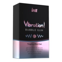 Stimuliuojantis gelis „Vibration! Bubble Gum“, 15 ml - Intt