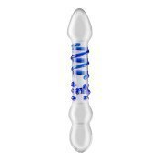 Stiklinis dvipusis dildo „Glass Dildo Nr. 21“