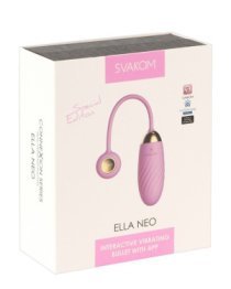 Rožinis išmanusis vibruojantis kiaušinėlis „Ella Neo“ - Svakom