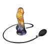 Pripučiamas silikoninis dildo „Aerosx Nr. 8.0 Gold/Black“ - Lovetoy