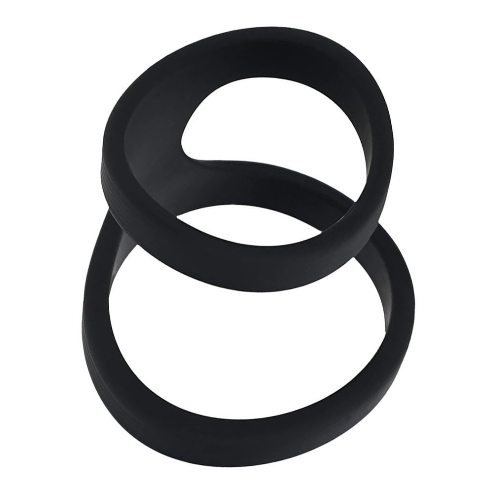 Penio žiedas „2 Loop Silicone Cock Ring“ - Shots Toys