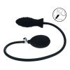 Pripučiamas analinis kaištis „Ribbed Inflatable Silicone Anal Plug“ - Shots Toys
