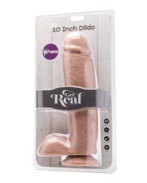 XXL dydžio vibruojantis falo imitatorius „Dildo Nr. 10“ - Get Real