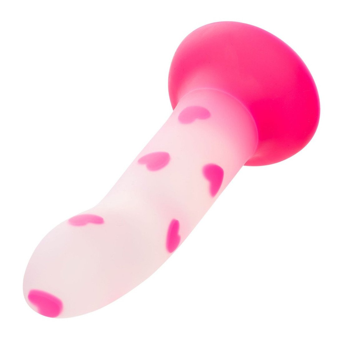 Silikoninis dildo „Glow Stick Heart“ - CalExotics