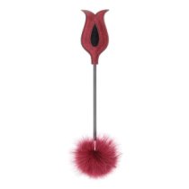 Dvipusis bizūnas „Feather Tickler and Rose Shape Paddle“ - Latetobed