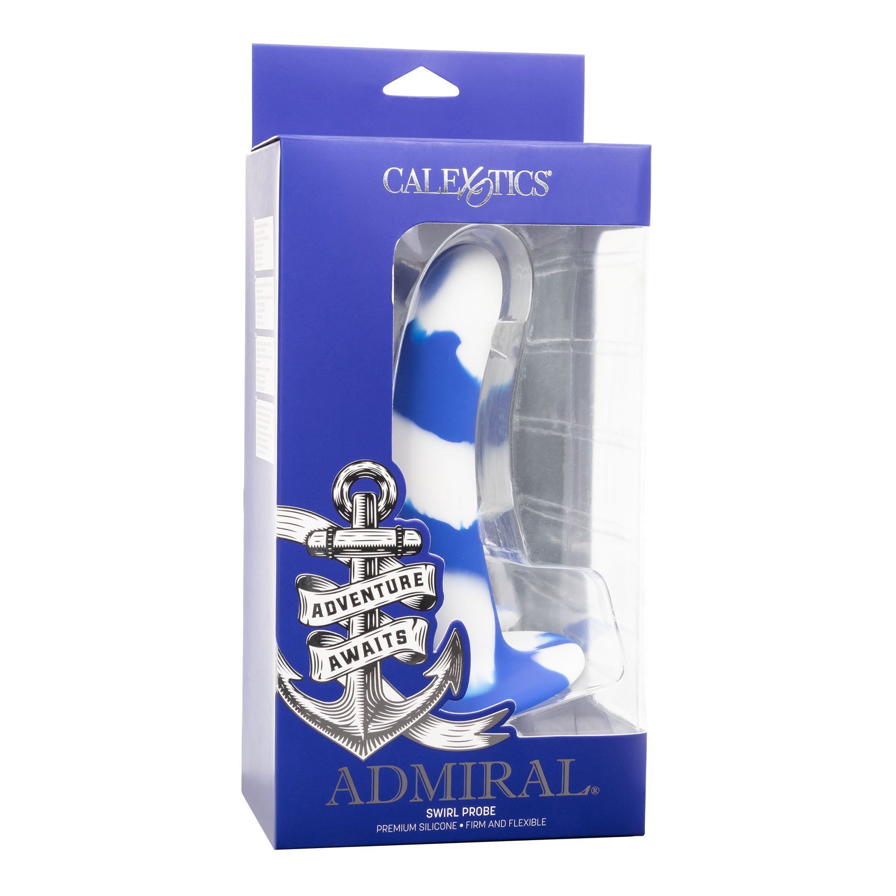 Silikoninis dildo „Admiral Swirl Probe“ - CalExotics