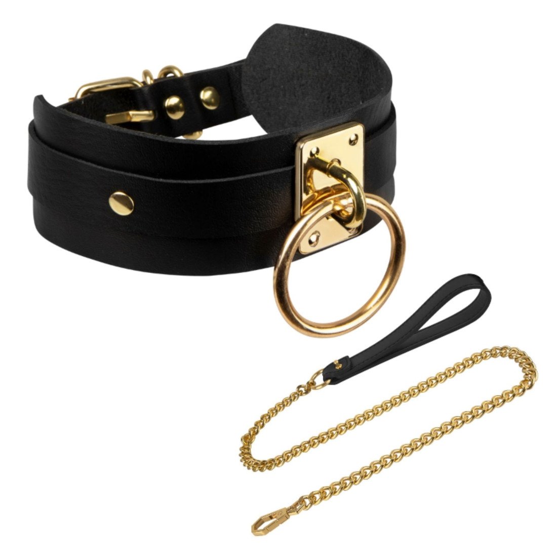 Antkaklio ir pavadėlio rinkinys „O-Ring Collar“ - Kinky Diva