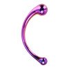 Stiklinis dildo „Curved Wand“ - Dream Toys