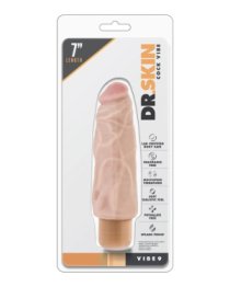 Vibruojantis dildo „Dr. Skin Vibe 9“ - Blush