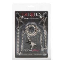 Spenelių ir klitorio spaustukai „Triple Intimate Clamps“ - CalExotics