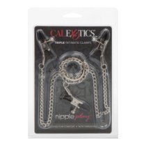 Spenelių ir klitorio spaustukai „Triple Intimate Clamps“ - CalExotics