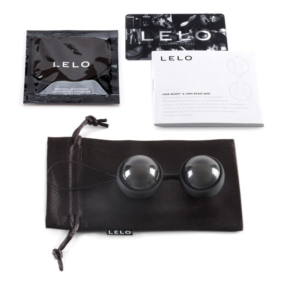 Kamuoliukų rinkinys „Luna Beads Noir“ - LELO