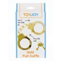 Aukso spalvos metaliniai antrankiai „Metal Fun Cuffs“ - ToyJoy