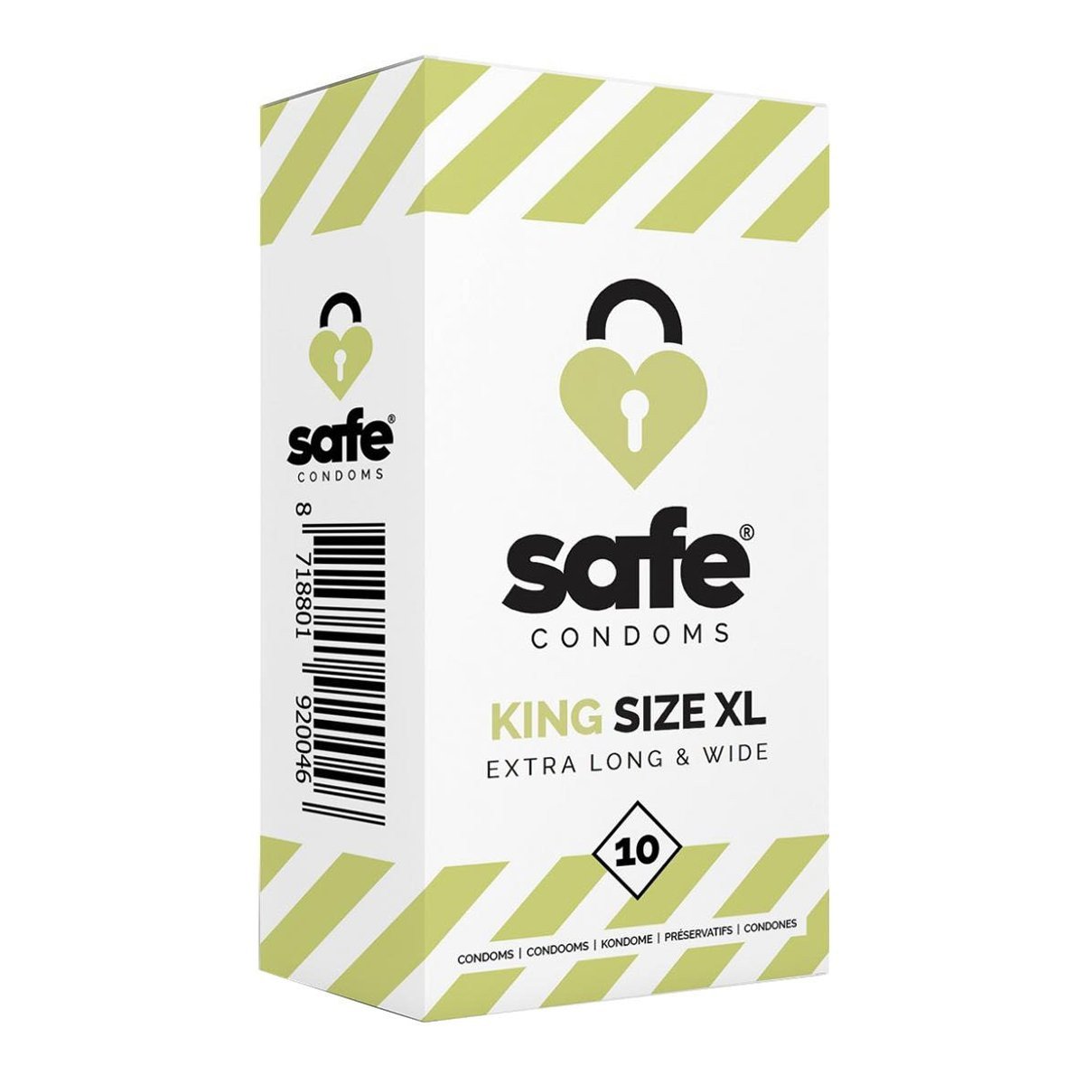 Dideli prezervatyvai „King Size XL“, 10 vnt. - Safe