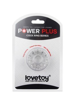 Skaidrus penio žiedas „PowerPlus Bumpy“ - Love Toy