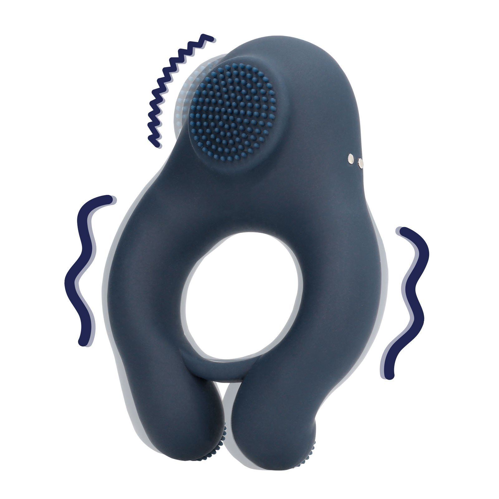 Vibruojantis penio žiedas „Vibrating Cockring with Clitoris Stimulation“ - Loveline