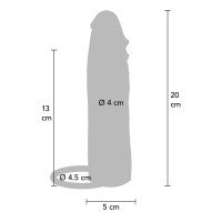 Silikoninė penio mova „Hydrated Skin 20 cm“ - Get Real