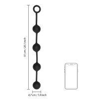 Analiniai karoliukai „Silicone Anal Balls - Large“ - Ouch!