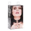 Antkaklis „O-Ring Collar Black Gold“ - Kinky Diva