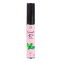 Lūpų blizgesys oraliniam seksui „Vibrant Kiss Mint“, 7 g - Secret Play