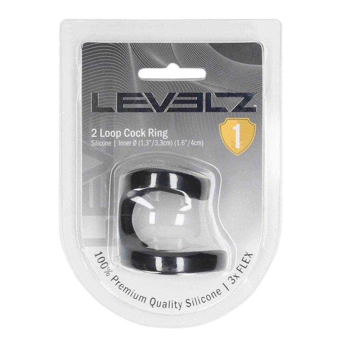Penio žiedas „2 Loop Silicone Cock Ring“ - Shots Toys
