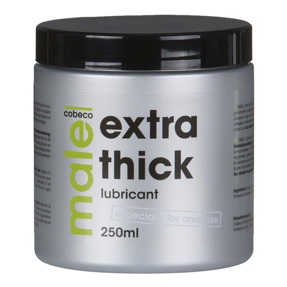 Analinis vandens pagrindo lubrikantas „Extra Thick“, 250 ml - Cobeco Pharma