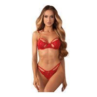 Atviras liemenėlės ir kelnaičių rinkinys „Matildea“