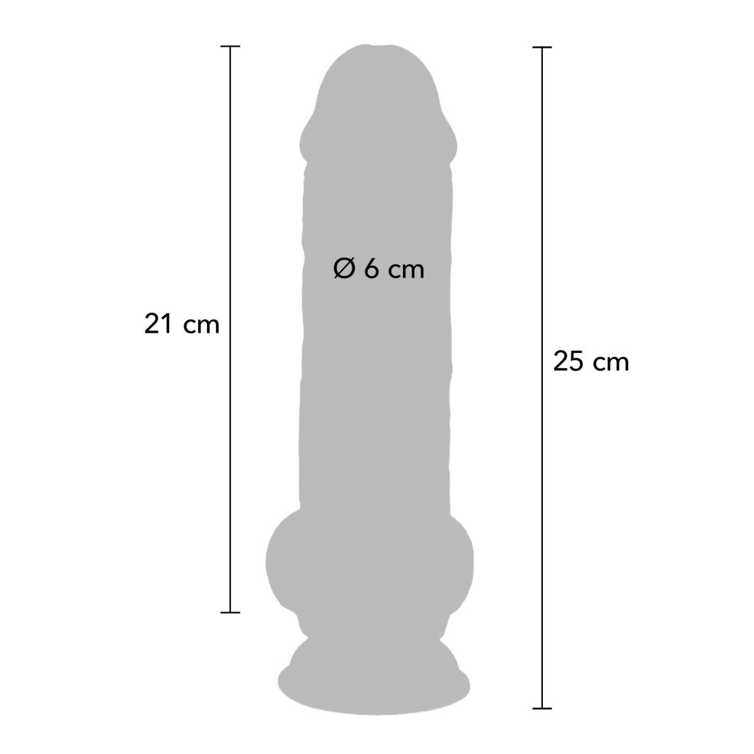 Dildo „Deluxe Dual Density Thick 25 cm“ - Get Real
