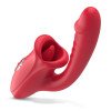Vibratorius - stimuliatorius „Dildo with Tongue Stimulator“ - Teazers