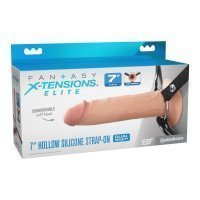 Tuščiaviduris strap-on dildo „7 Inch Silicone Hollow Strap-on“ - Pipedream