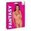 Liemenėlės ir kelnaičių rinkinys „Fantasy Neon Pink Set“ - Cottelli Collection