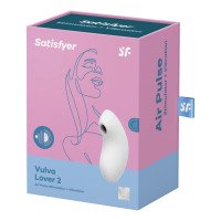 Baltas klitorinis stimuliatorius - vibratorius „Vulva Lover 2“ - Satisfyer