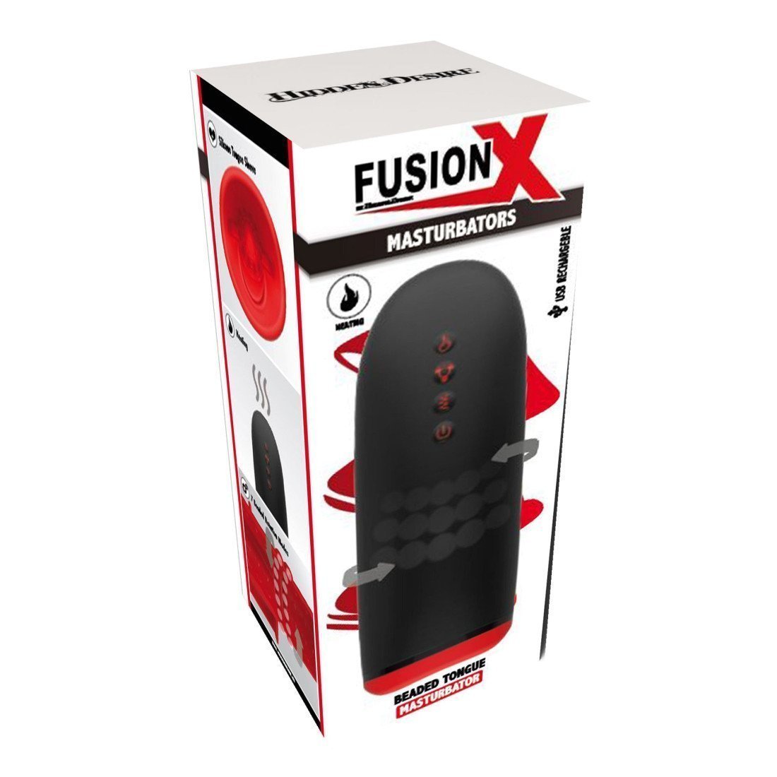 Automatinis šylantis masturbatorius „Fusion X Beaded Tongue“ - Extreme