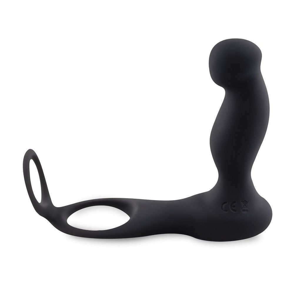 Prostatos masažuoklis - penio žiedas „Cock & Ball Ring Prostate Vibrator“ - Teazers
