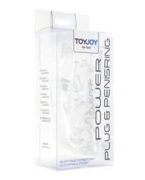 Analinis kaištis – žiedas „Power Plug & Penisring“ - ToyJoy
