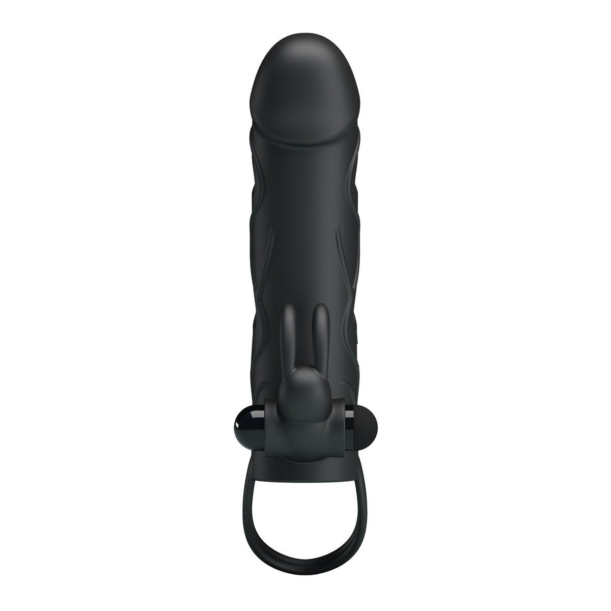 Vibruojanti penio mova „Penis Sleeve with Ball Strap“ - Pretty Love