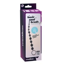 Analiniai karoliukai „Basic Anal Beads Black“ - Crushious