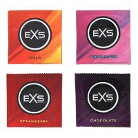 Prezervatyvų rinkinys „Mixed Flavoured“, 12 vnt. - EXS Condoms