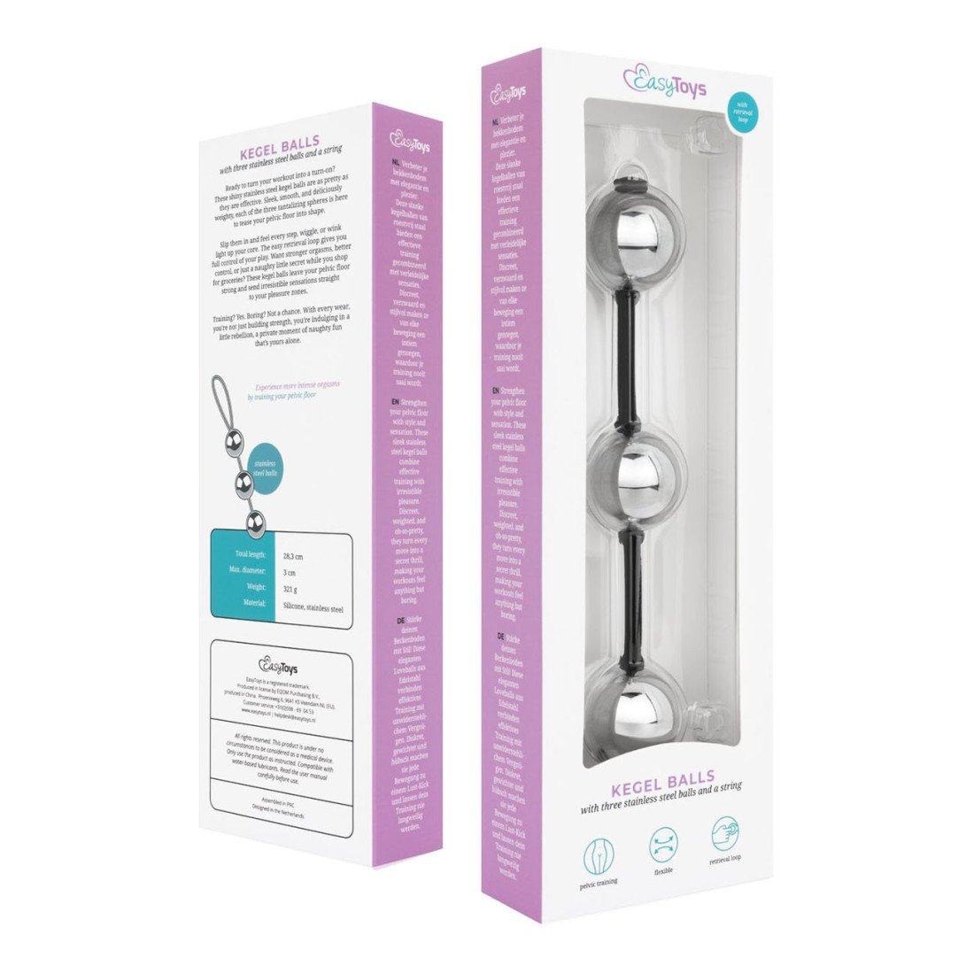 Vaginaliniai kamuoliukai „Kegel Balls“ - EasyToys