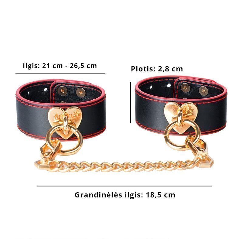 Antrankiai kulkšnims „Ankle Cuff with Golden Chain“ - Latetobed