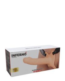 Tuščiaviduris strap-on dildo „Inferno 18 cm“ - Hidden Desire