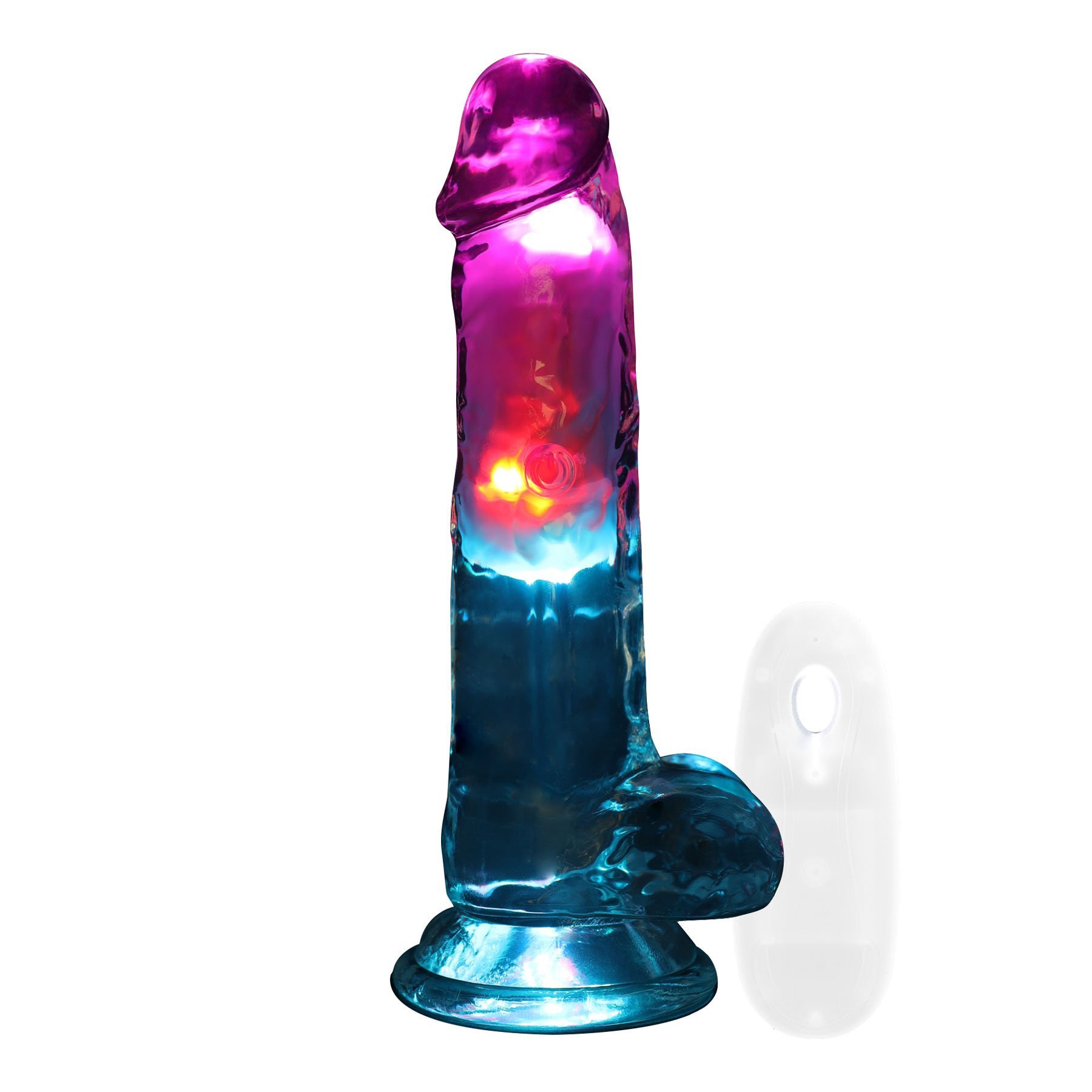 Vibruojantis falo imitatorius „LED Vibrating Cock 7“ - RealRock