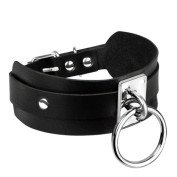 Antkaklis „O-Ring Collar Black Silver“