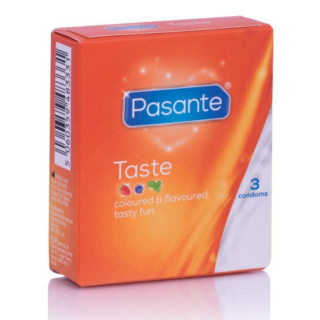 Prezervatyvų rinkinys „Taste“, 3 vnt. - Pasante