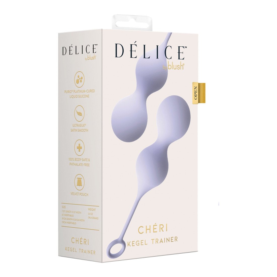 Vaginaliniai kamuoliukai „Delice Cheri“ - Blush
